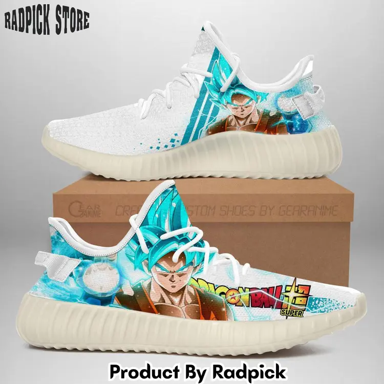Goku ssj blue yeezy shoes anime  rp636363